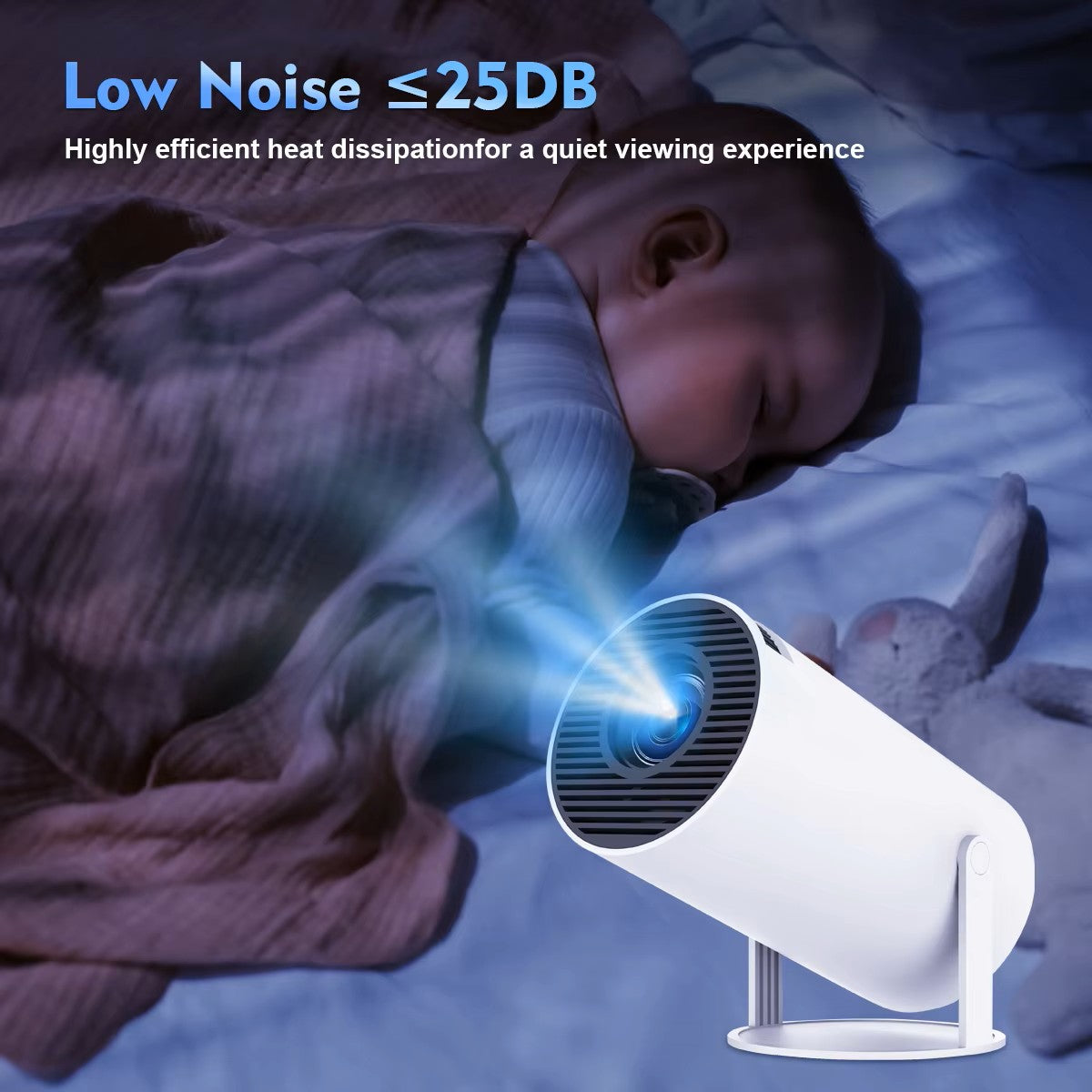 [PRO Model] Smart Portable Cinema Projector - Home Movie Projector - Netflix Certified [4K Quality]
