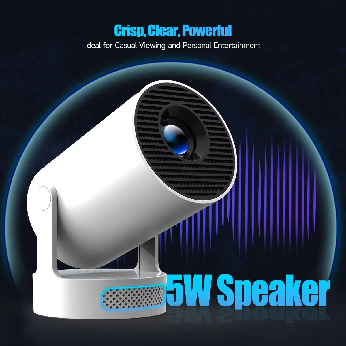 [PRO Model] Smart Portable Cinema Projector - Home Movie Projector - Netflix Certified [4K Quality]